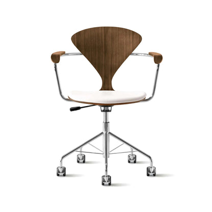 Cherner Swivel Base Armchair with Seat Pad