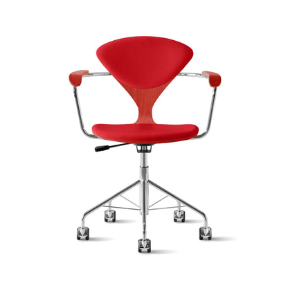 Cherner Swivel Base Armchair with Seat and Back Pads