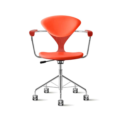 Cherner Swivel Base Armchair with Seat and Back Pads