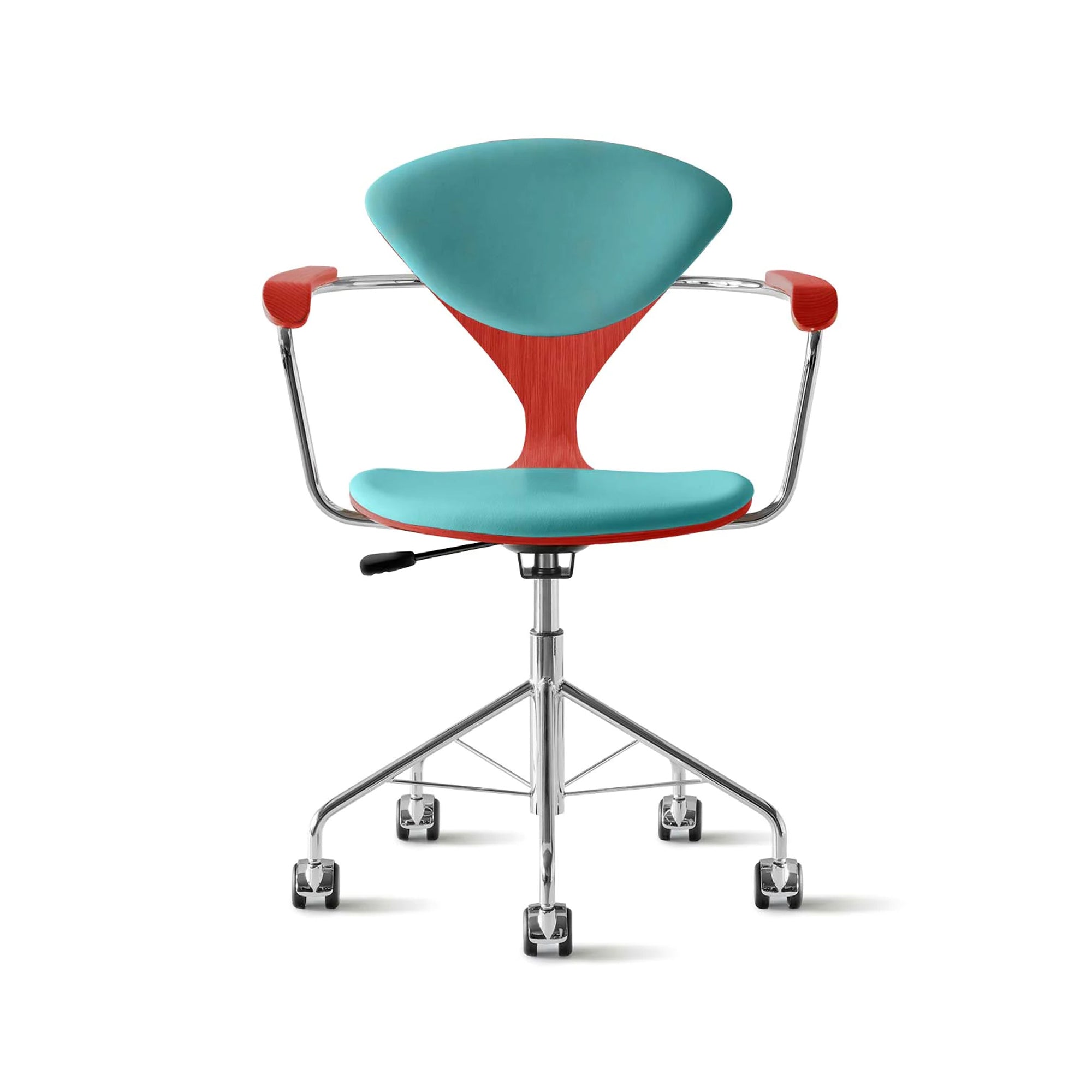 Cherner Swivel Base Armchair with Seat and Back Pads