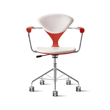 Cherner Swivel Base Armchair with Seat and Back Pads