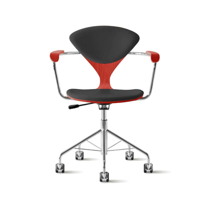 Cherner Swivel Base Armchair with Seat and Back Pads