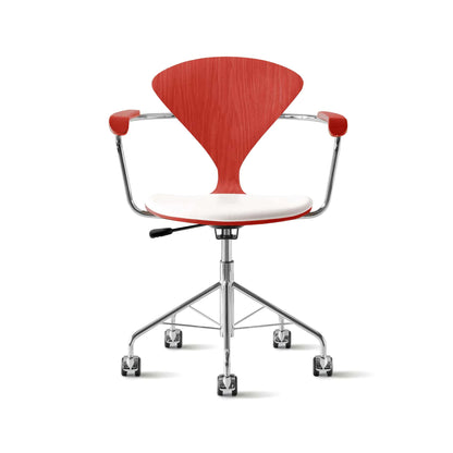 Cherner Swivel Base Armchair with Seat Pad