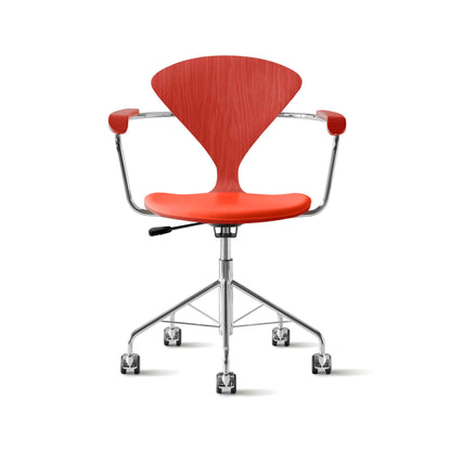 Cherner Swivel Base Armchair with Seat Pad