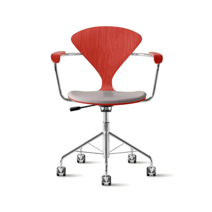 Cherner Swivel Base Armchair with Seat Pad