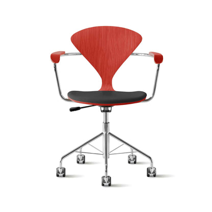 Cherner Swivel Base Armchair with Seat Pad