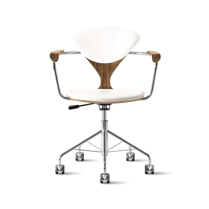 Cherner Swivel Base Armchair with Seat and Back Pads