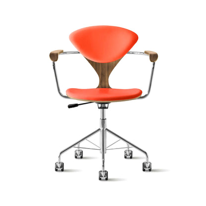 Cherner Swivel Base Armchair with Seat and Back Pads