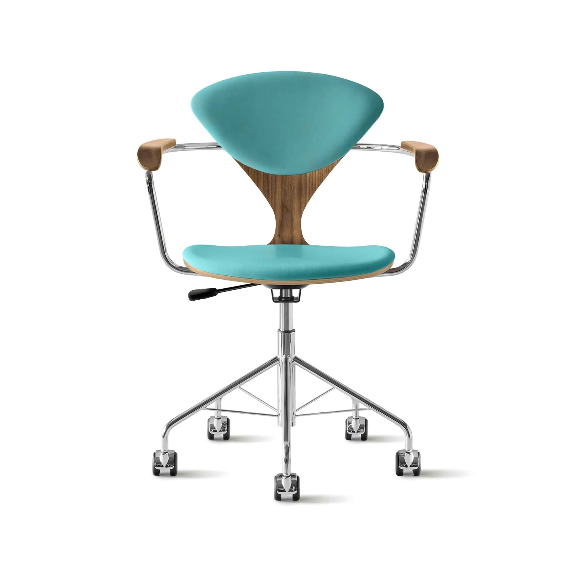 Cherner Swivel Base Armchair with Seat and Back Pads