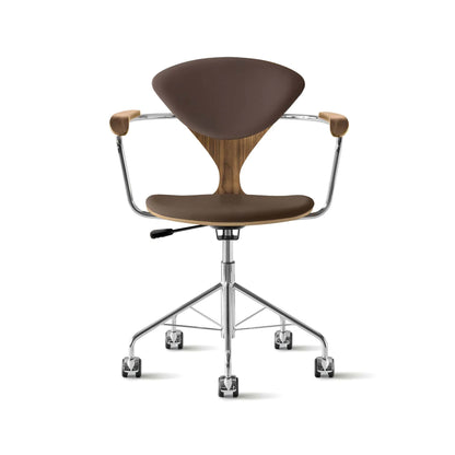 Cherner Swivel Base Armchair with Seat and Back Pads
