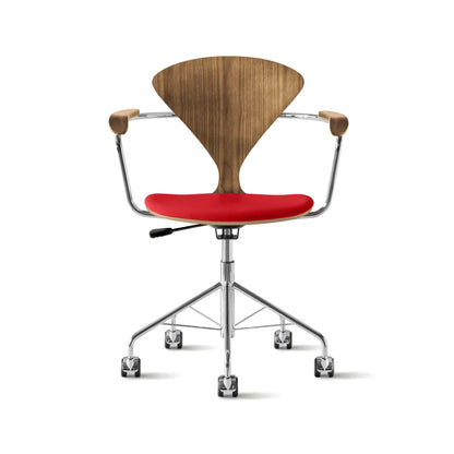 Cherner Swivel Base Armchair with Seat Pad