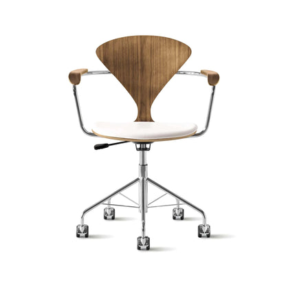 Cherner Swivel Base Armchair with Seat Pad