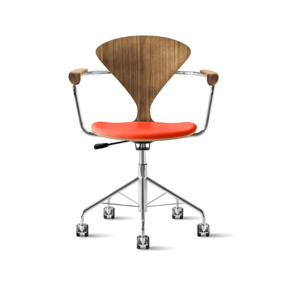Cherner Swivel Base Armchair with Seat Pad