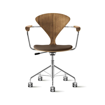 Cherner Swivel Base Armchair with Seat Pad