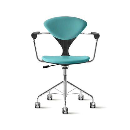 Cherner Swivel Base Armchair with Seat and Back Pads