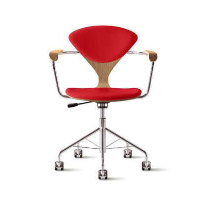 Cherner Swivel Base Armchair with Seat and Back Pads