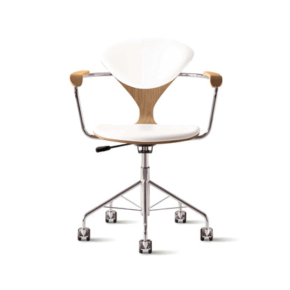 Cherner Swivel Base Armchair with Seat and Back Pads