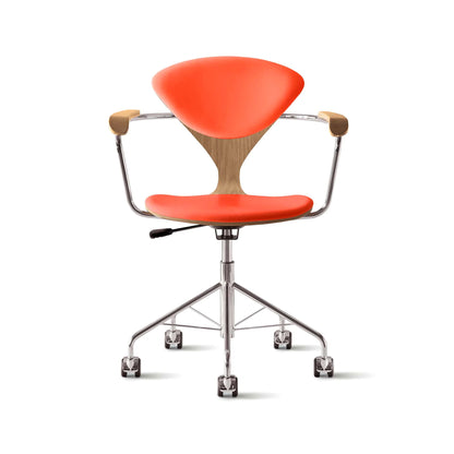 Cherner Swivel Base Armchair with Seat and Back Pads