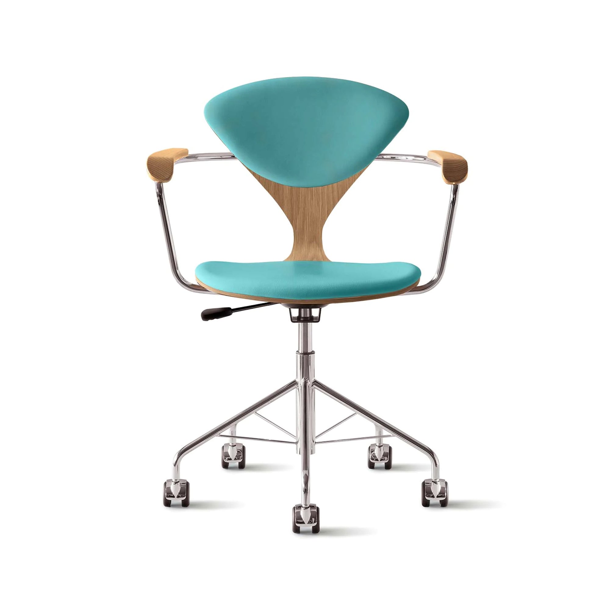 Cherner Swivel Base Armchair with Seat and Back Pads