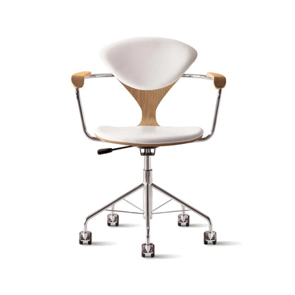 Cherner Swivel Base Armchair with Seat and Back Pads