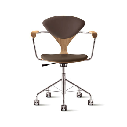 Cherner Swivel Base Armchair with Seat and Back Pads