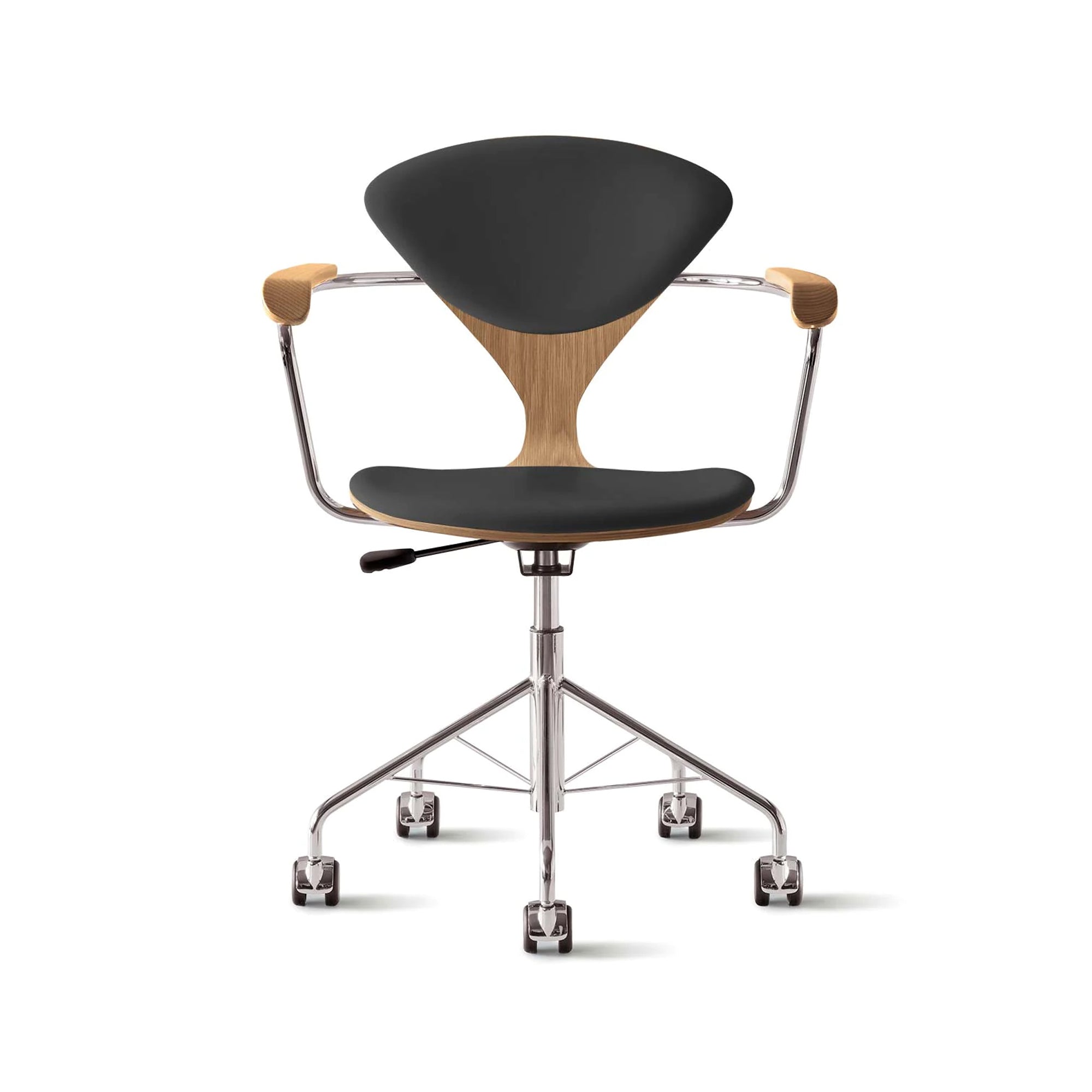 Cherner Swivel Base Armchair with Seat and Back Pads by Norman Cherner ...
