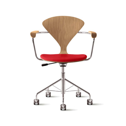 Cherner Swivel Base Armchair with Seat Pad