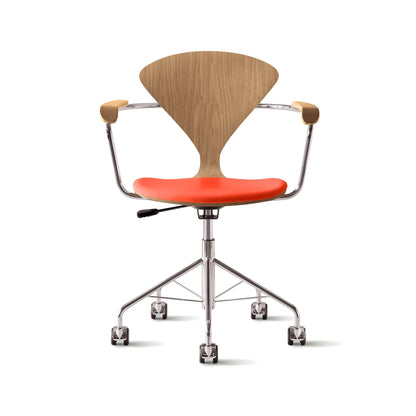 Cherner Swivel Base Armchair with Seat Pad