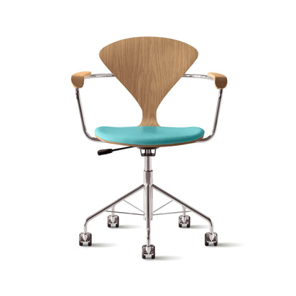 Cherner Swivel Base Armchair with Seat Pad