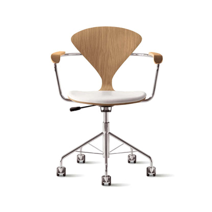 Cherner Swivel Base Armchair with Seat Pad