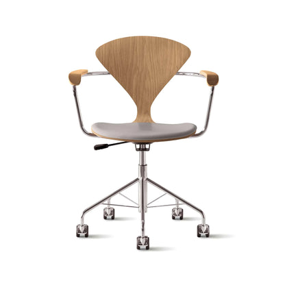 Cherner Swivel Base Armchair with Seat Pad