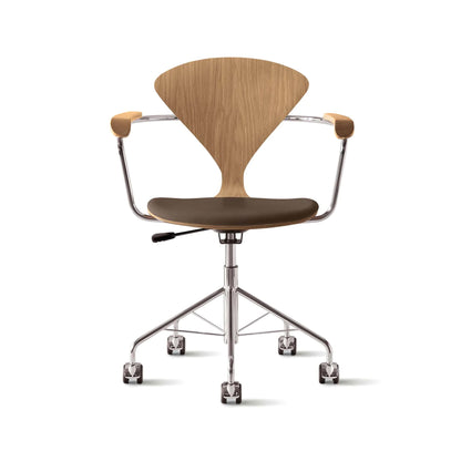 Cherner Swivel Base Armchair with Seat Pad