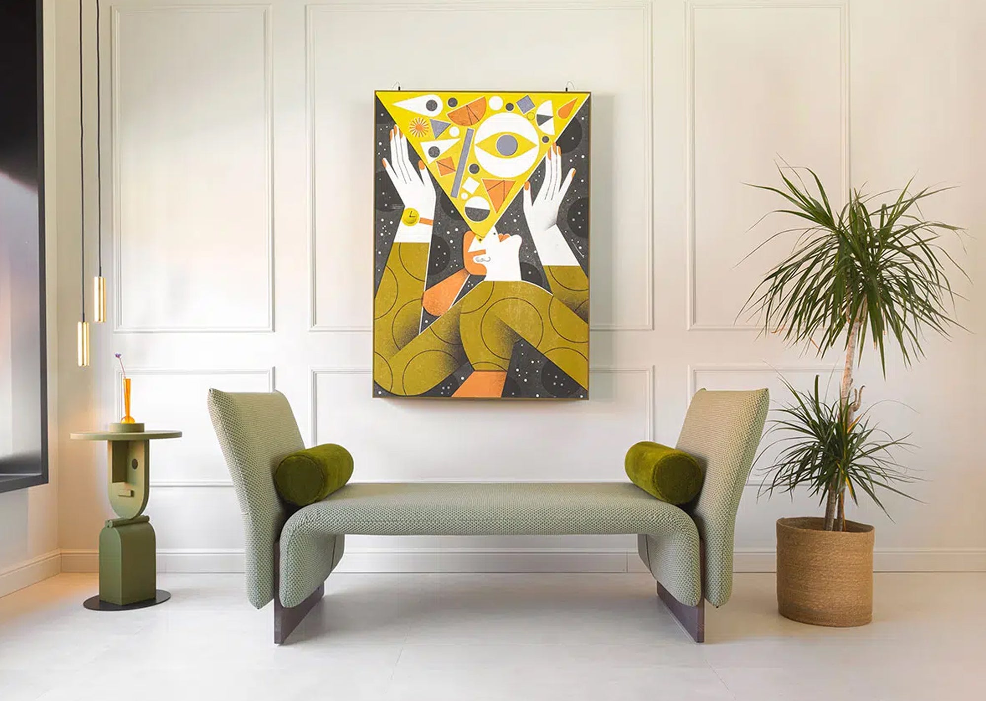 Faces Side Table