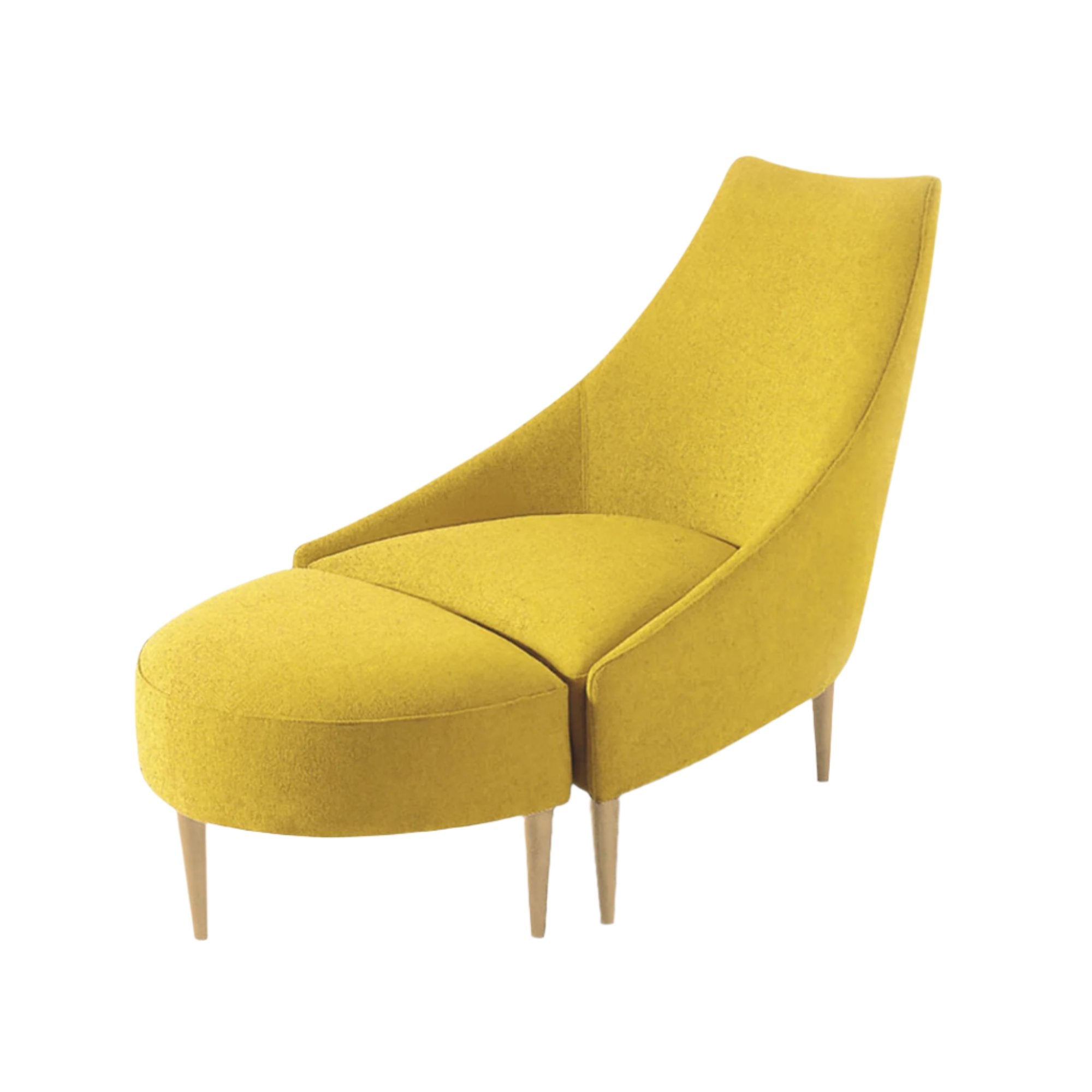 Silencio Lounge Chair and Pouf