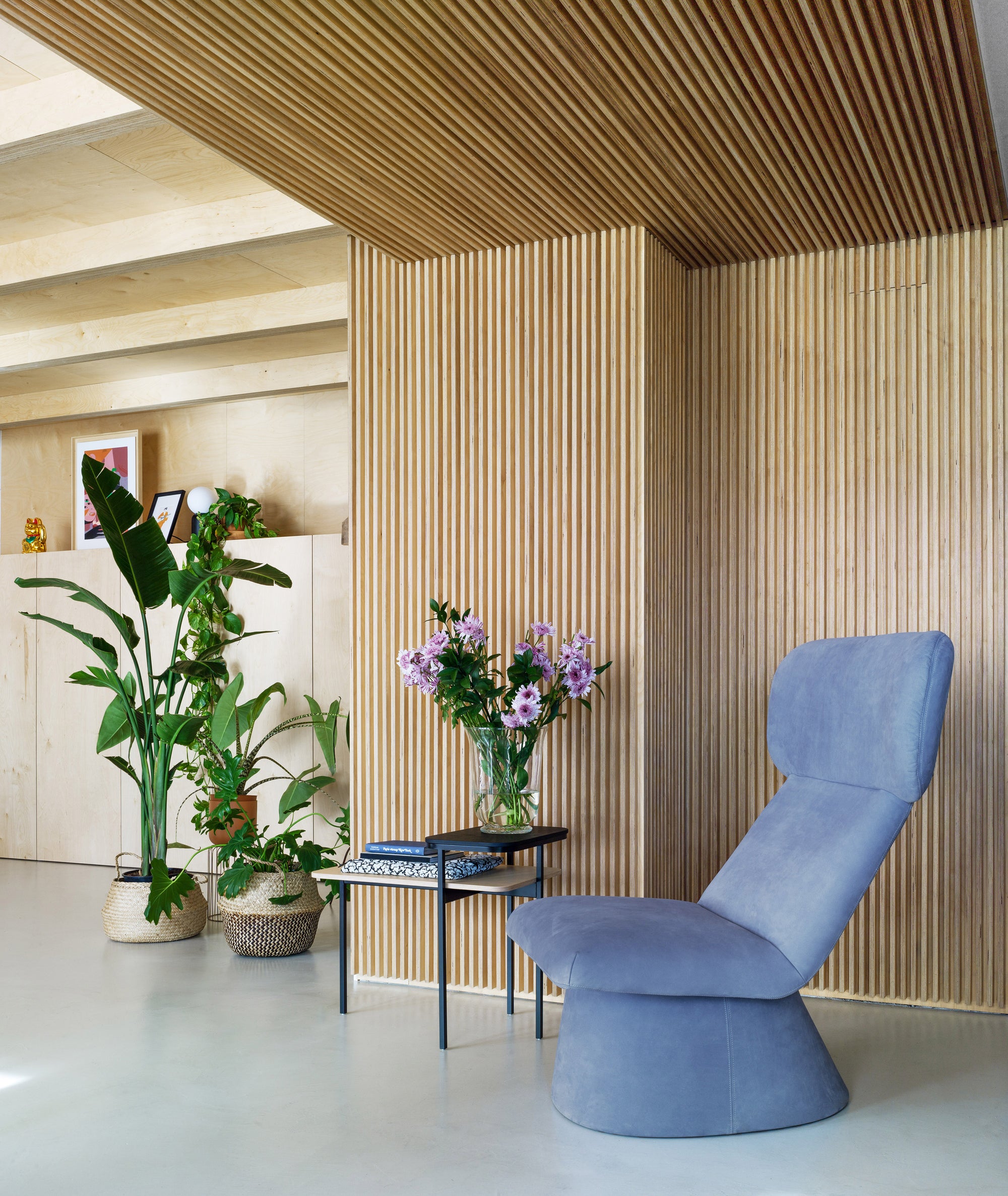 Elle Wing Chair — Upholstered Base