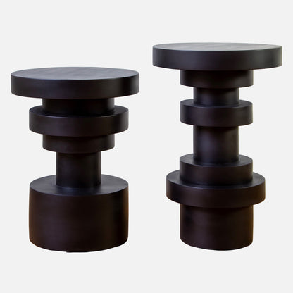 Sass Side Table — Black — Set of 2