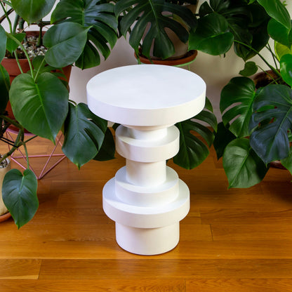 Sass Side Table — White — Set of 2