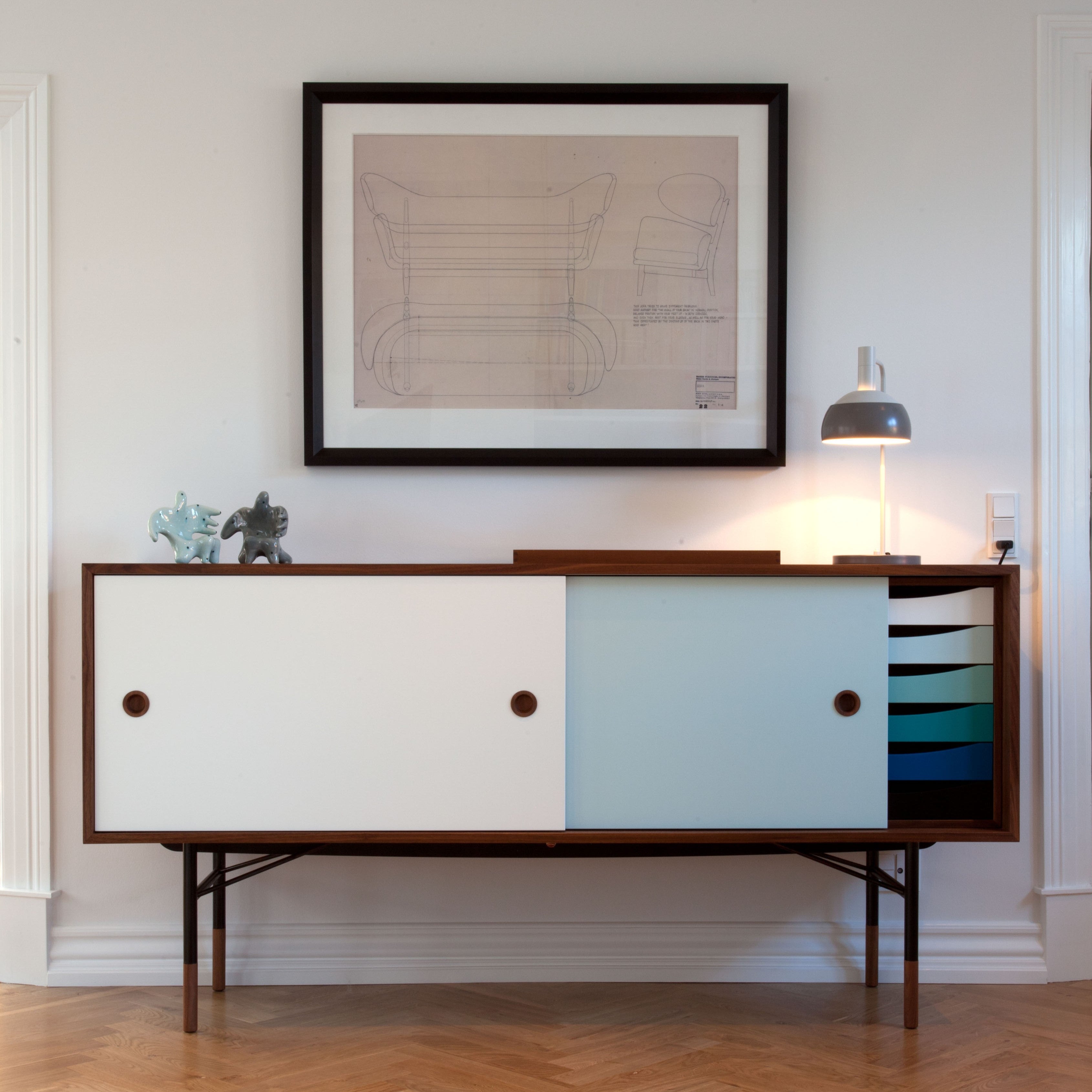 Sideboard with Tray Unit by Finn Juhl — Rarify