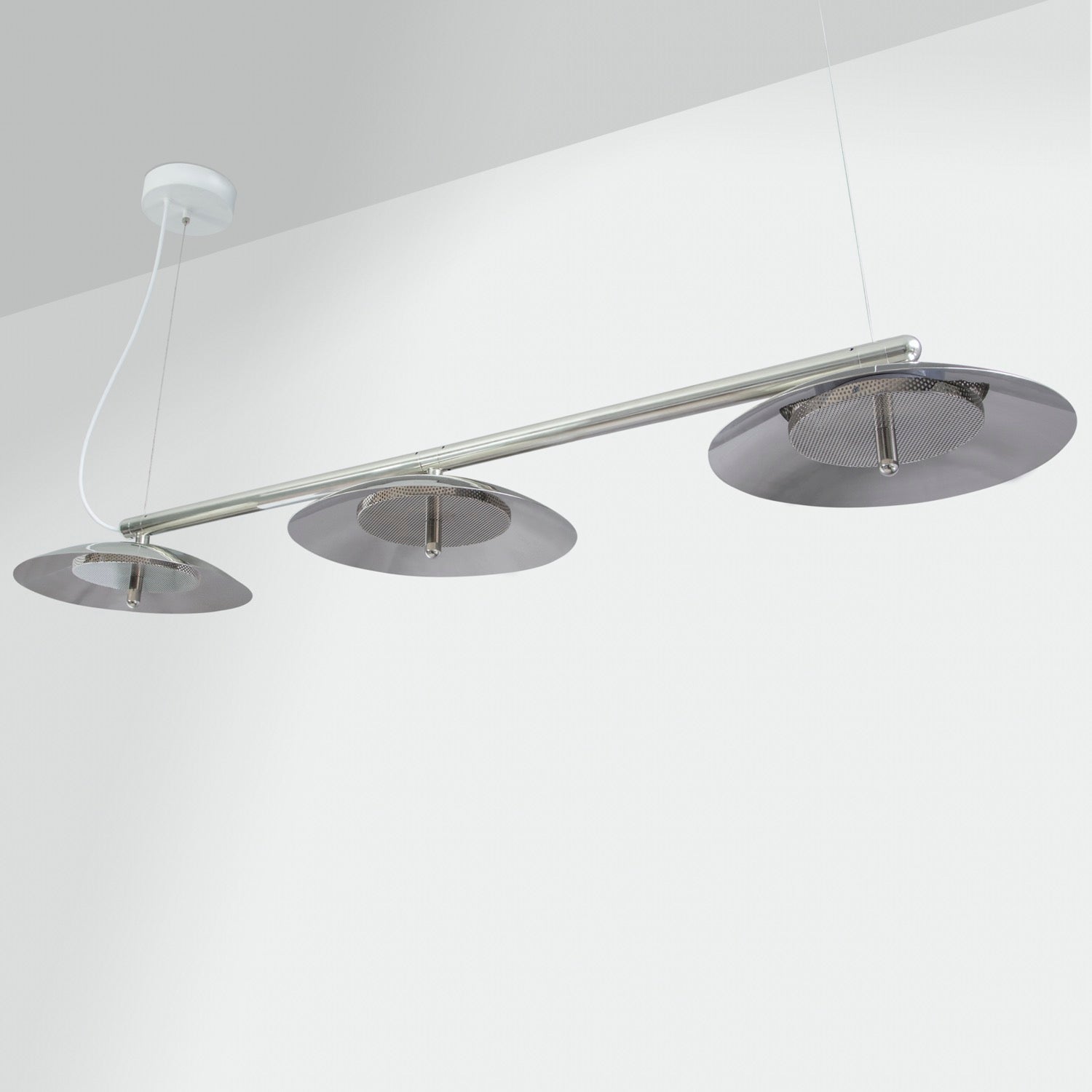 Signal Linear Pendant Light — Black & Nickel