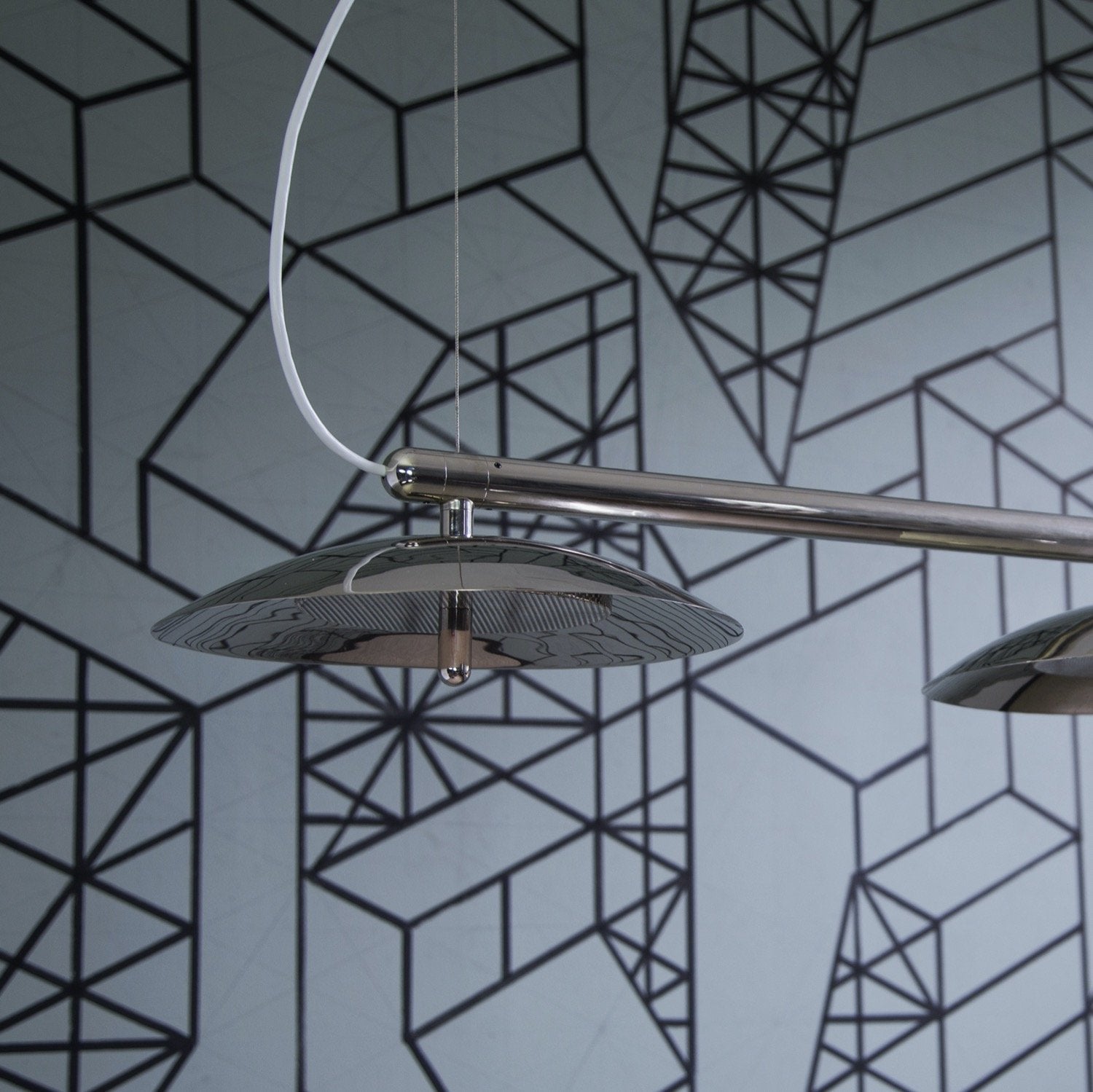 Signal Linear Pendant Light — Black & Brass