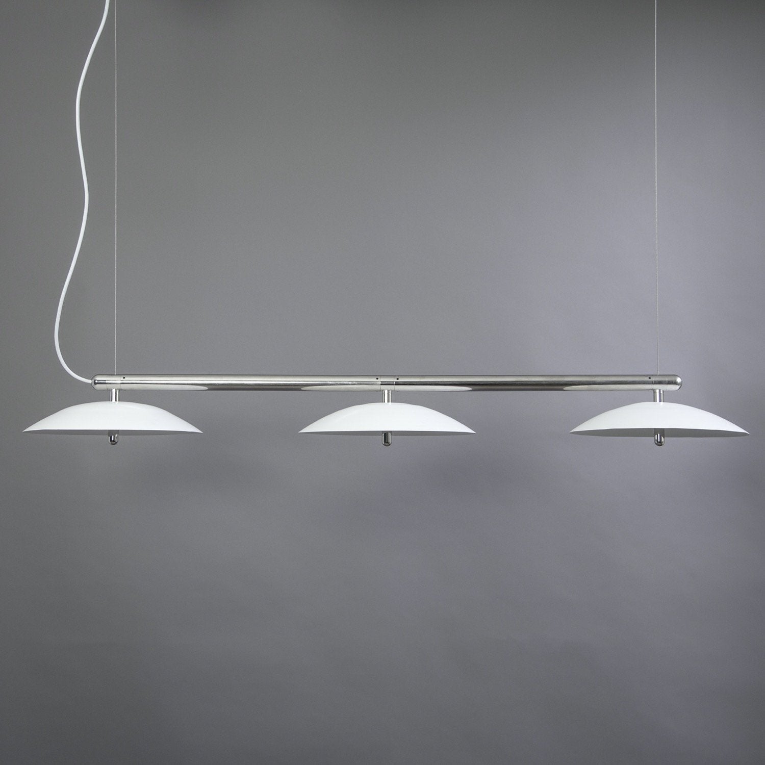 Signal Linear Pendant Light — White & Nickel