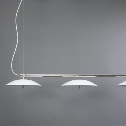 Signal Linear Pendant Light — White & Nickel
