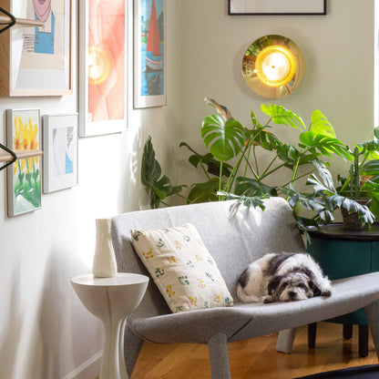 Signal Wall Sconce — White & Brass