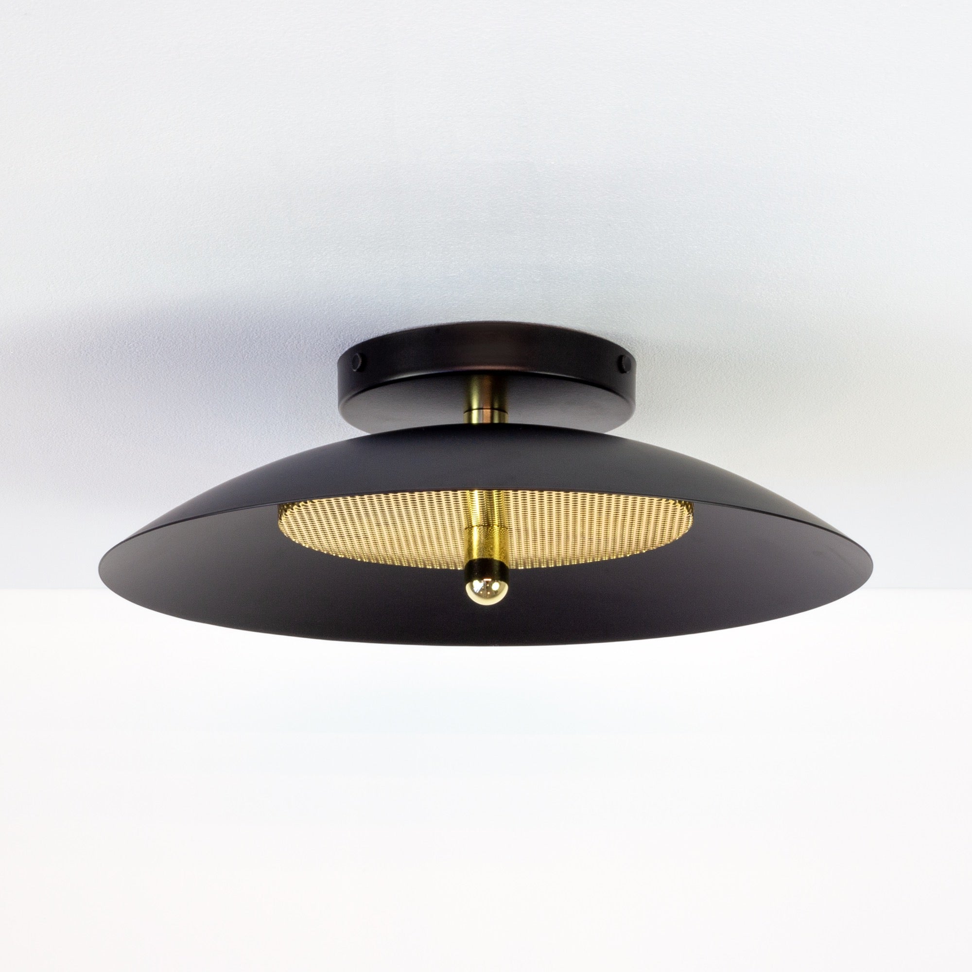 Signal Wall Sconce — Black & Brass