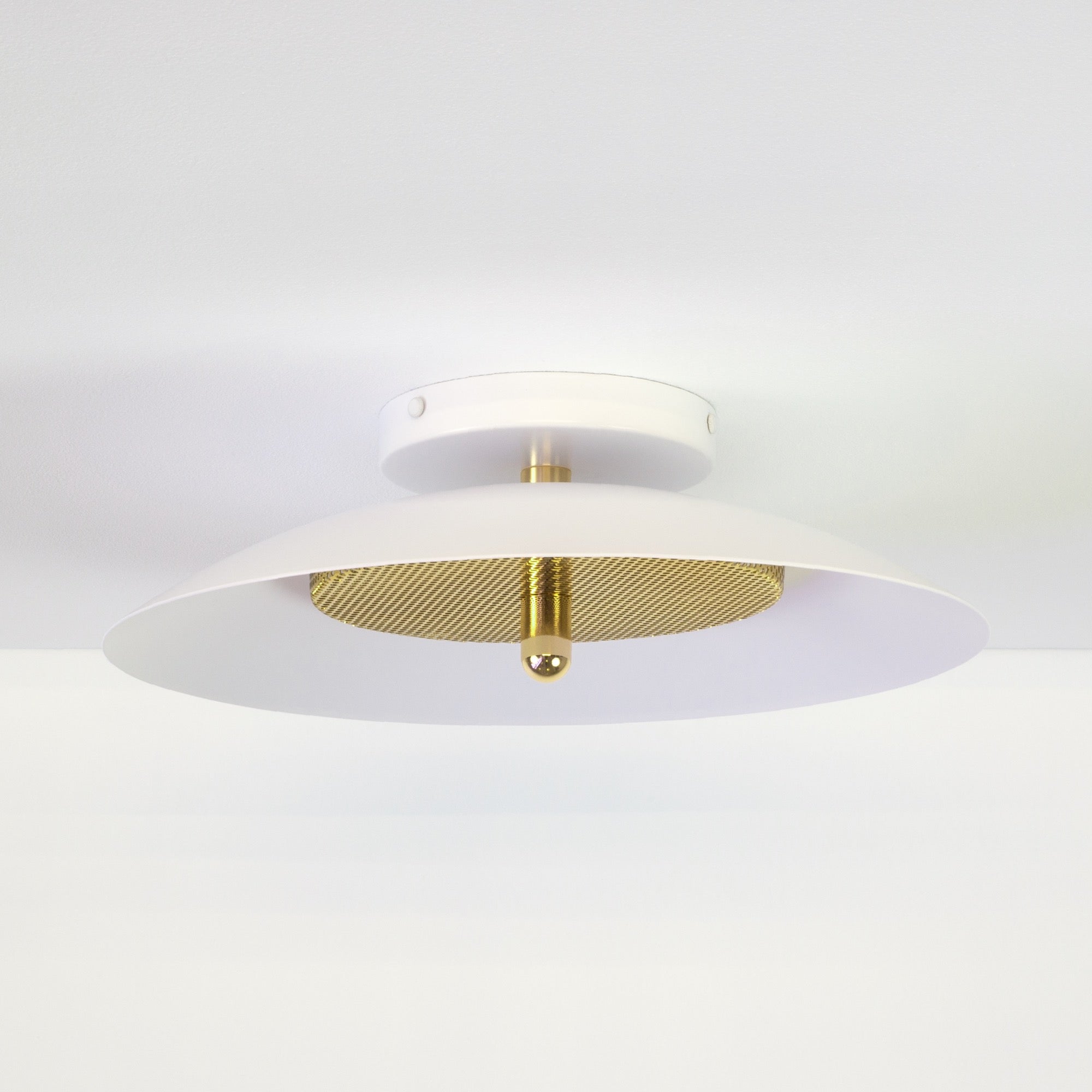 Signal Wall Sconce — White & Brass