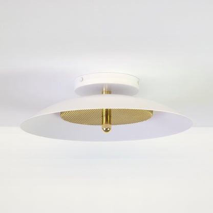 Signal Wall Sconce — White & Brass