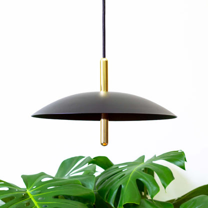 Signal Pendant Light — Black & Brass