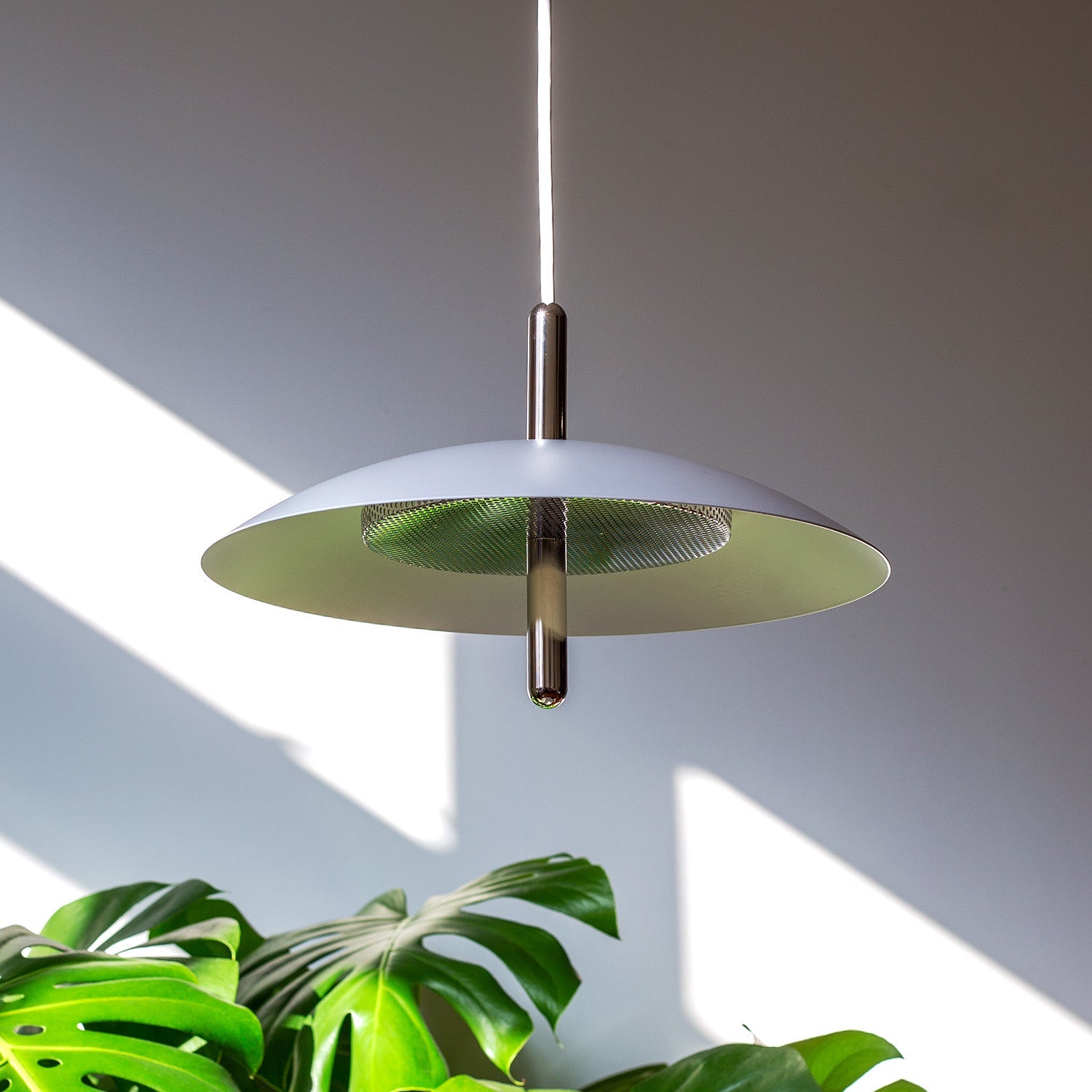 Signal Pendant Light — White & Nickel
