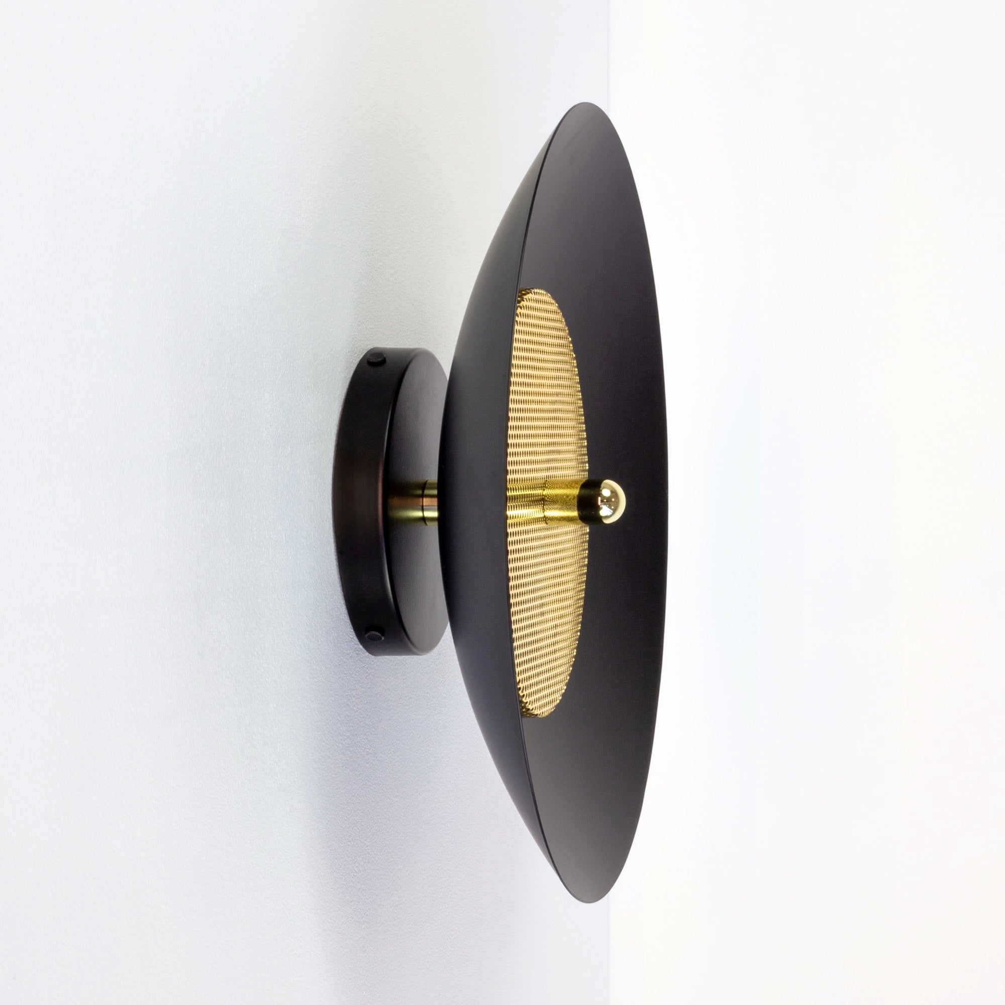 Signal Flush Mount — Black & Brass