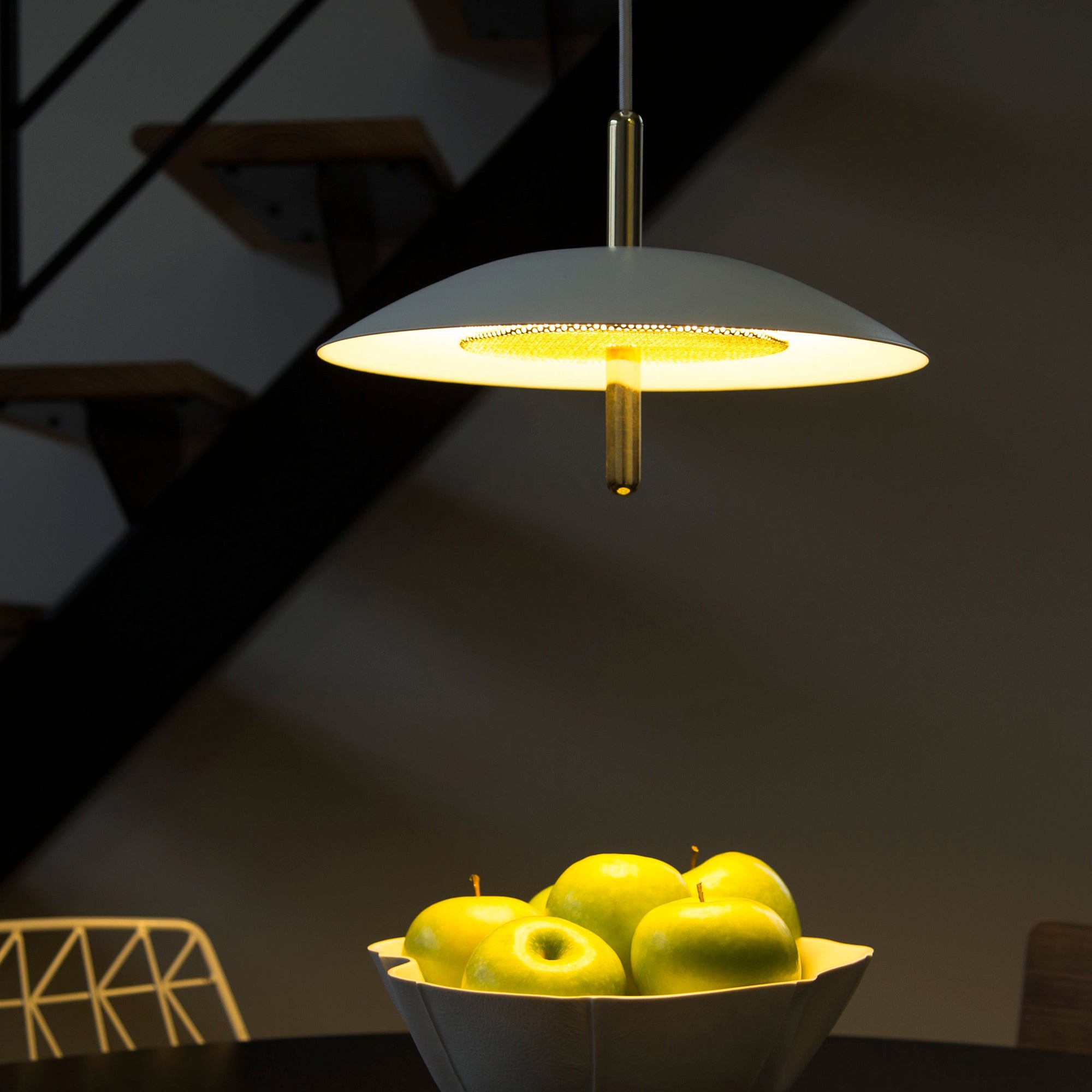 Signal Pendant Light — White & Nickel